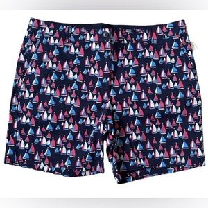 NWT Talbots 7” Inseam Sailboat Print Weekend Shorts Size 12